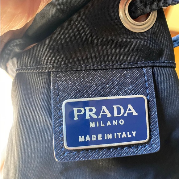 Prada vintage black navy nylon shoulder bag - Picture 5 of 6